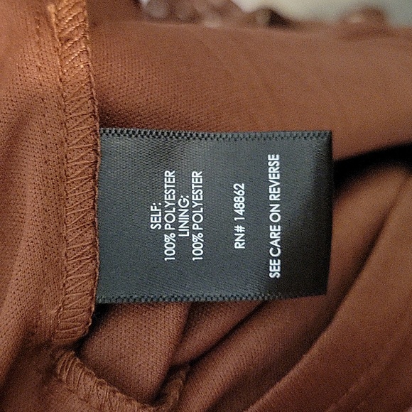 Torrid Brown Polka Dot Mini Faux Wrap Dress - Picture 10 of 16